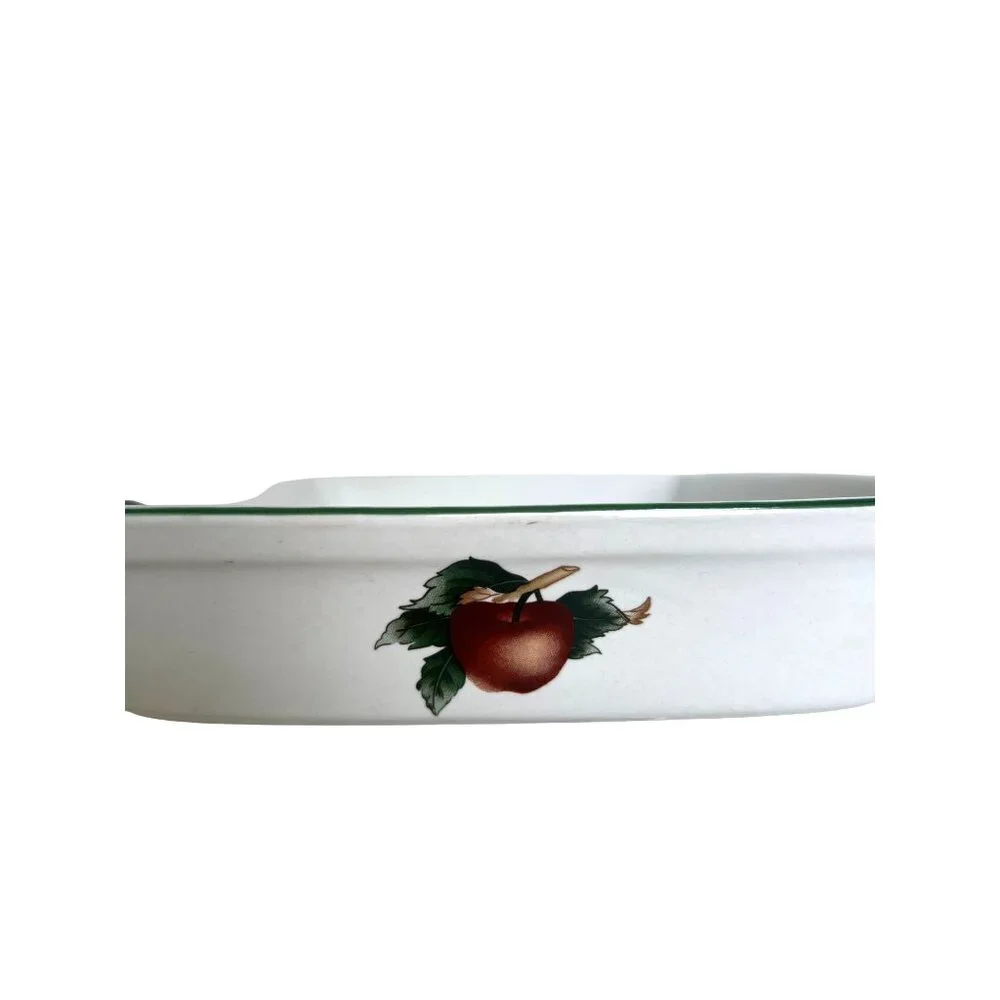 Citation‎ Cades Cove Collection Rectangular Ceramic Baking Dish Apple & Floral